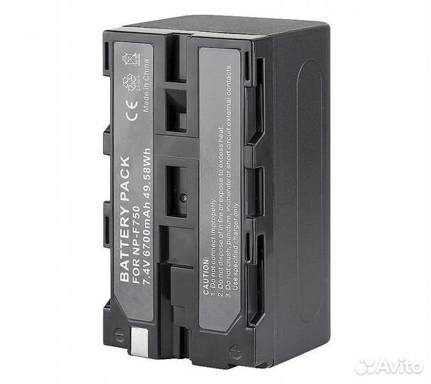 Аккумулятор литий-ионный GreenBean NP-F750 (6700 м