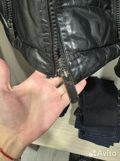 Куртка мужская натуральная кожа зимняя