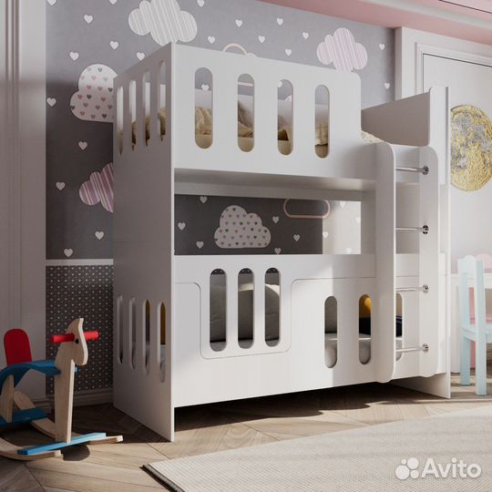 Кровать двухярусная детская новая в наличии