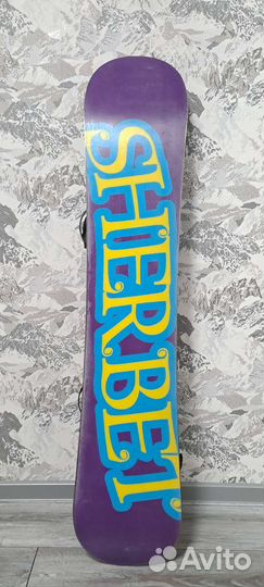 Сноуборд Sherbet 138cm+крепления Volki