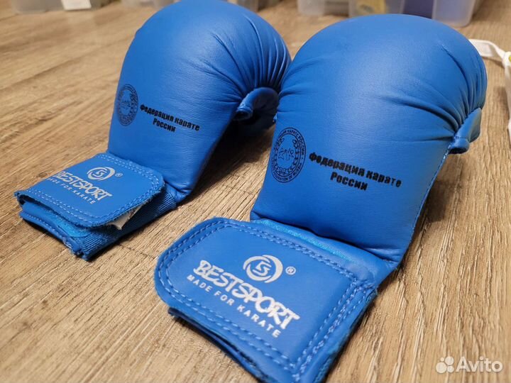 Форма для карате 110, 120 р-р, футы, накладки