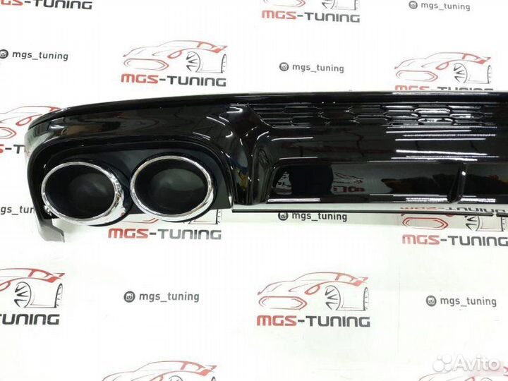 Диффузор с насадками на A6 С8 18+ в стиле S6