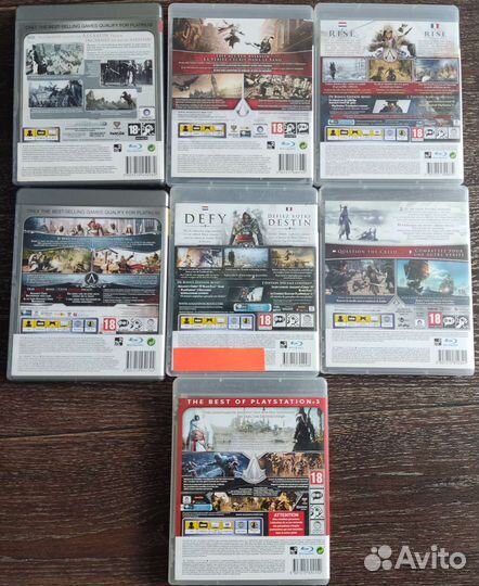 Assassins creed коллекция из 7 дисков PS3