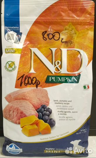 Сухой беззерновой корм Farmina N&D Pumpkin Puppy M