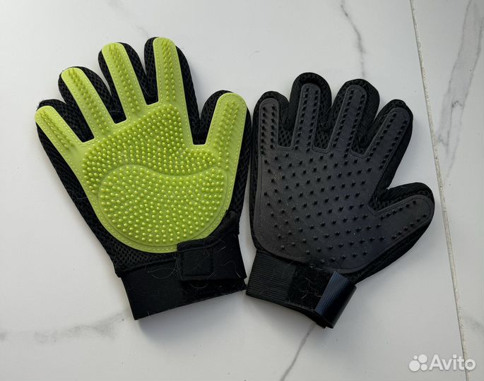 Перчатки для вычесывания шерсти