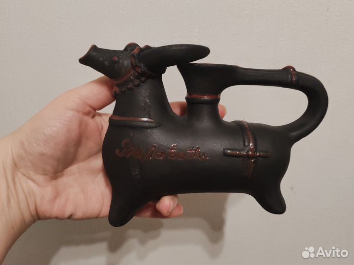 Штоф Грузия чёрная глина