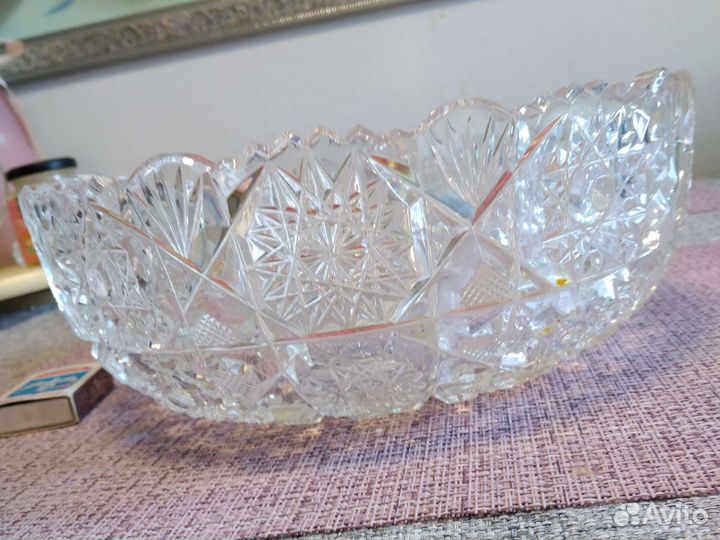 Ваза хрустальная большая СССР