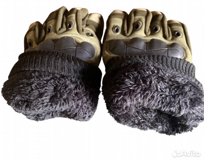 Утеплённые тактические перчатки