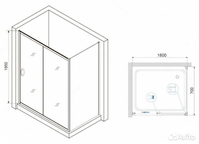 Душевой уголок RGW Passage PA-76B 180x70