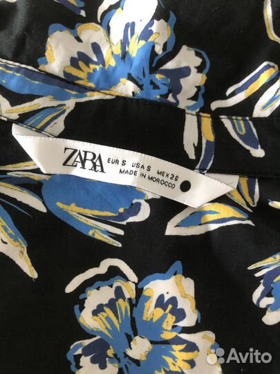 Платье на пуговицах zara