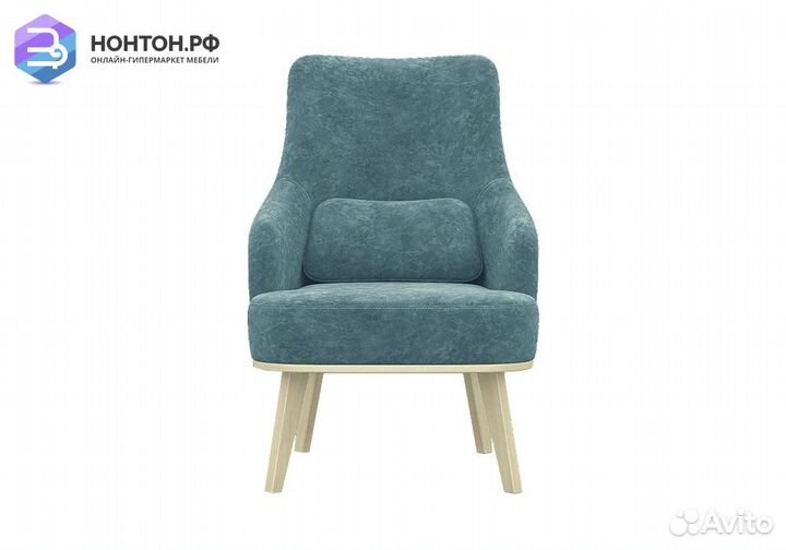 Кресло с высокой спинкой Комфорт-5 синее