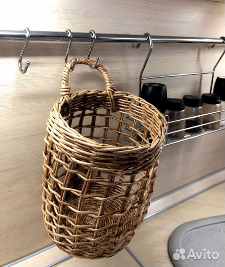 Плетеная подвесная корзина zara home