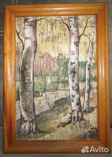 Картина на бересте 