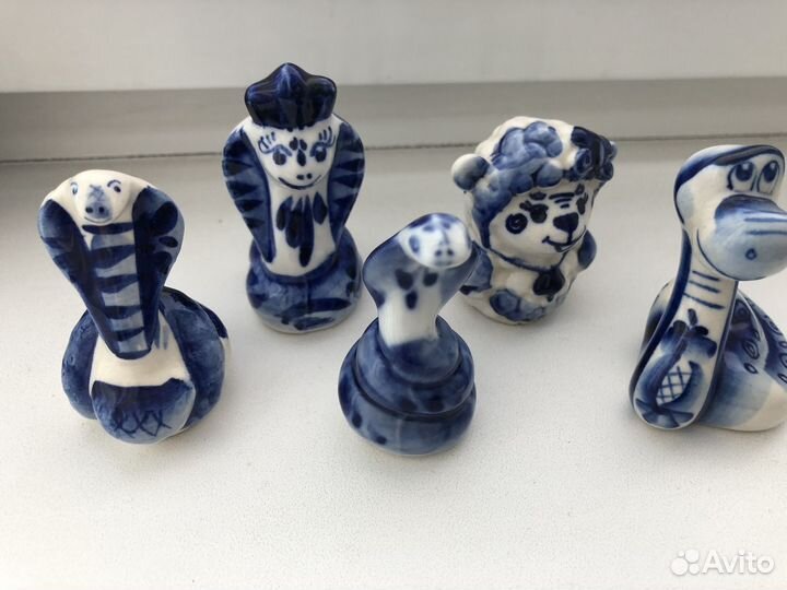 Набор фигурок из гжели
