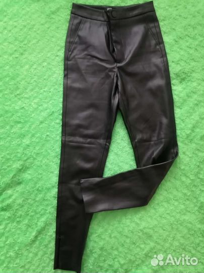 Кожаные брюки Zara, Topshop