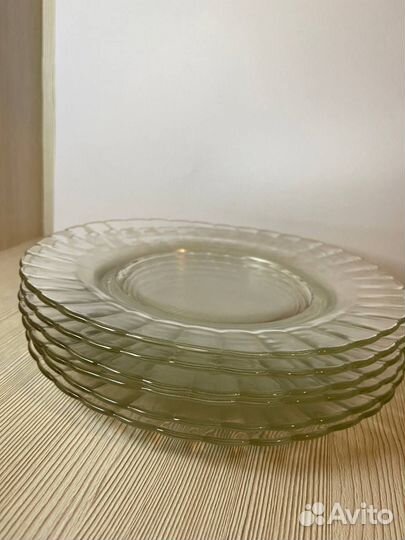 Тарелка стеклянная 6шт