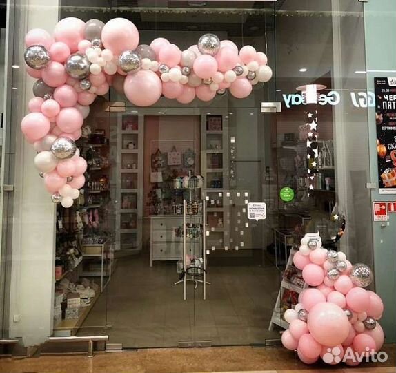 Гирлянды из воздушных шаров, оформление шарами