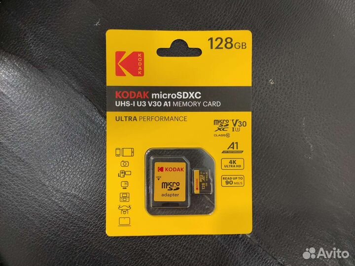 Карта памяти micro SD XC Kodak 128 Gb