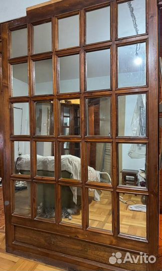 Панно из дерева и зеркал