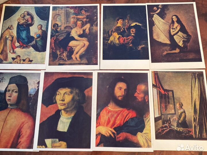 Набор открыток. Винтаж. Дрезденская галерея