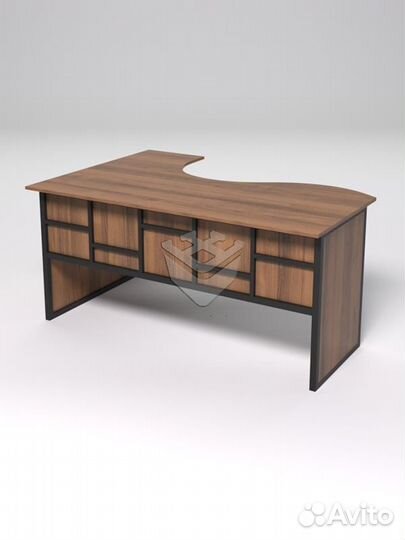 Стол эргономичный офисный сэ-12 (правосторонний) &