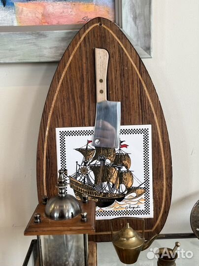 Доска сырная с ножом, мельница, половник, шумовка