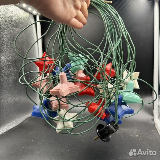 Новый год гирлянда времен СССР винтаж ретро