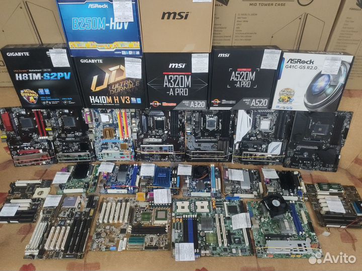 Материнские платы Intel + AMD Б/У с гарантией