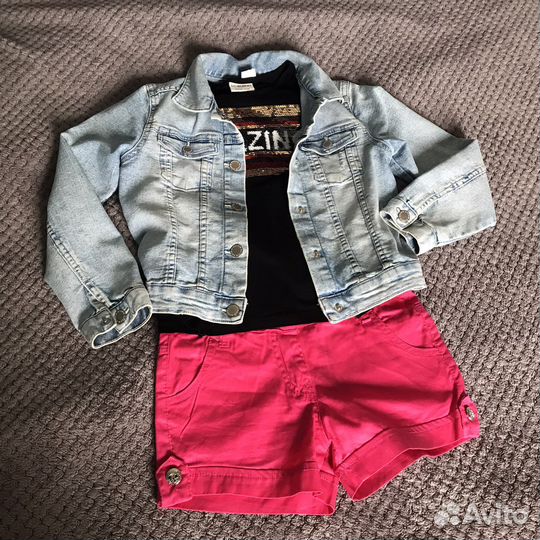 Летние вещи на девочку 128