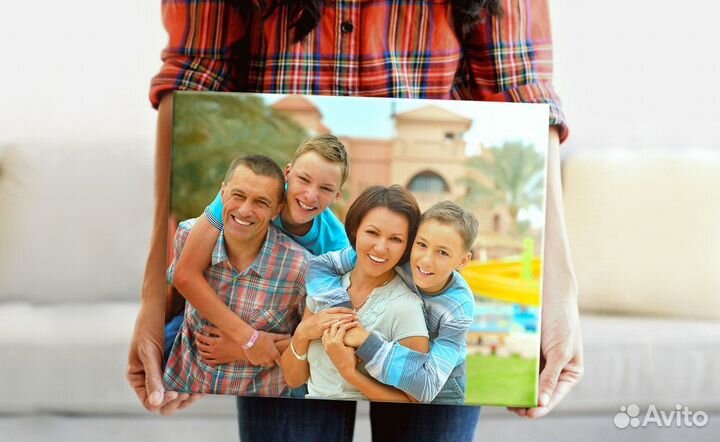 Печать фото на холсте,дрим арт,шаржи,Love is