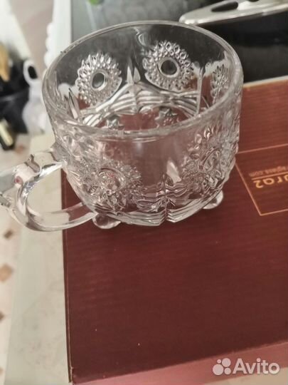 Чашки хрустальные
