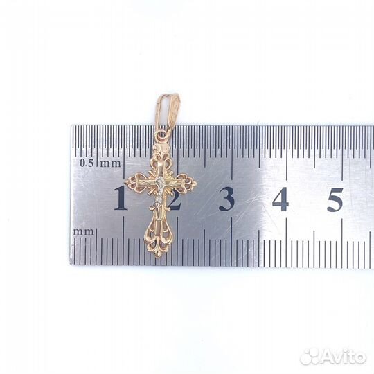 Золотой крест 585пр. вес: 1,44гр