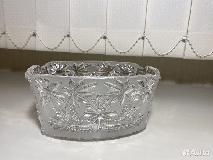 Хрустальная салатница СССР