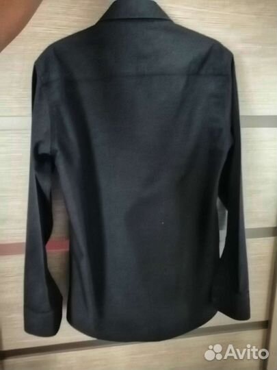 Рубашка чёрная р128