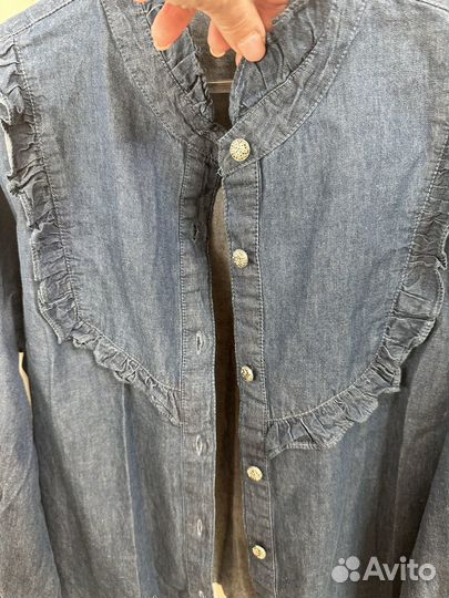 Джинсовая рубашка 46 48