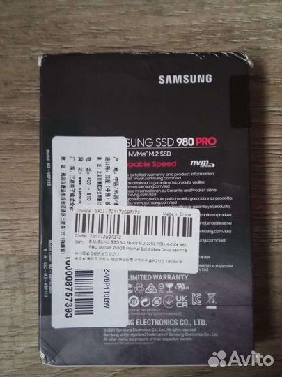 Ssd m2 samsung 980 pro 1tb