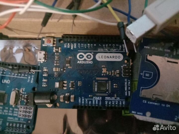 Набор полат arduino(uno,leonardo,sd card) + колодк