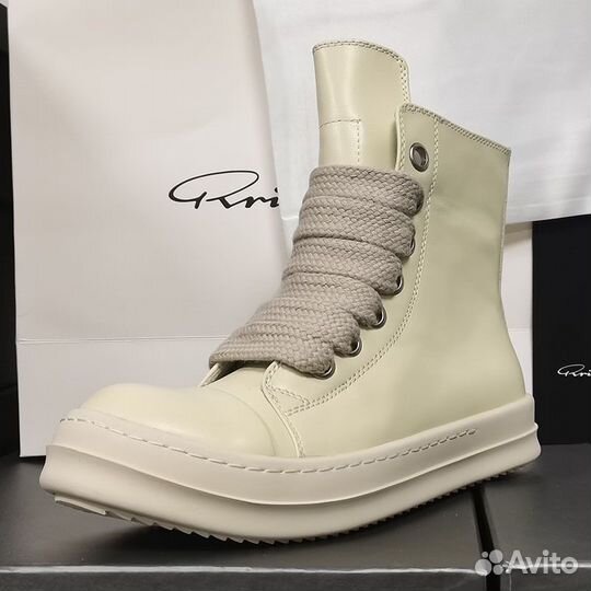 Rick Owens Ramones jumbo high white