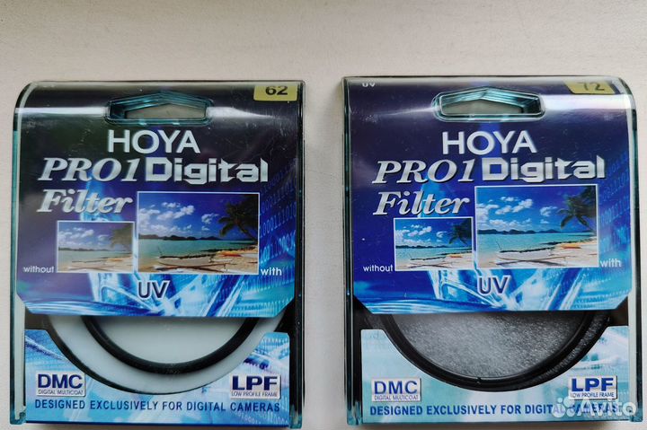Фильтр защитный UV на оптику Canon;Nikon;Sony,Hoya