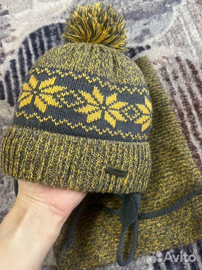 Шапка и снуд зима