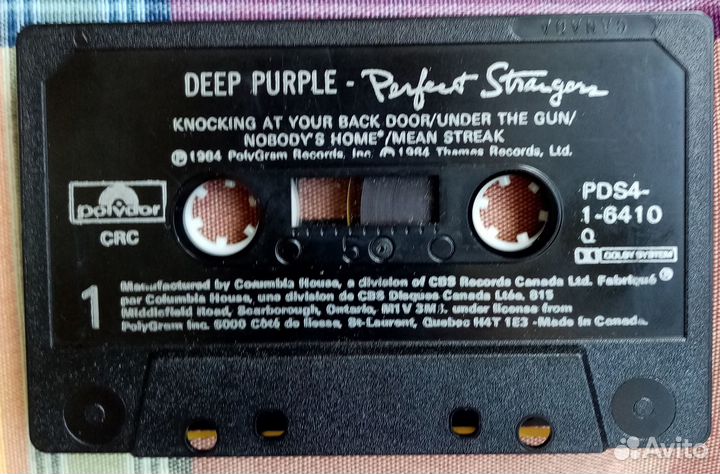 Аудиокассета Deep Purple Perfect Strangers Canada