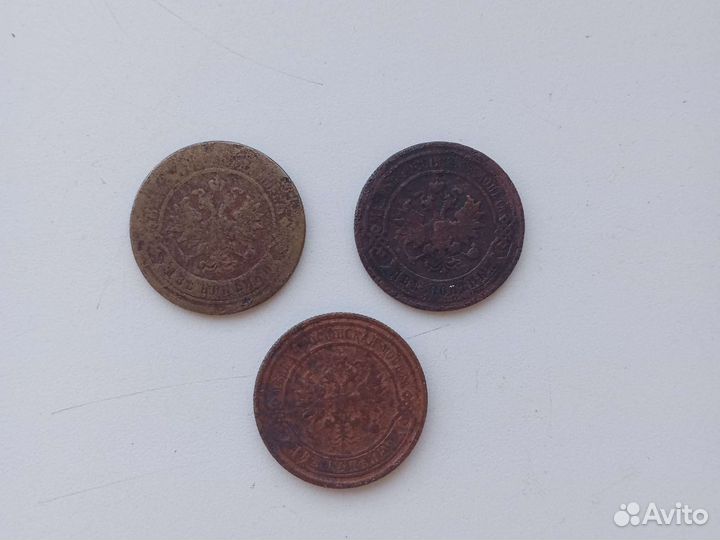 2 копейки 1761,1817,1853, 1865,1878,1896,1912 год