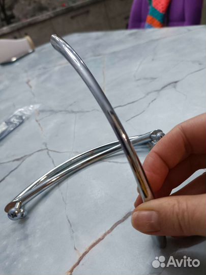 Ручка скоба мебельная, 3 шт, 128 мм, хром