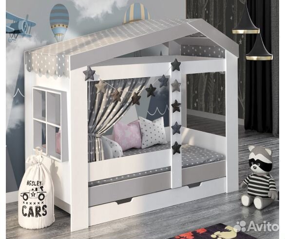 Кровать домик Сказка с окошком