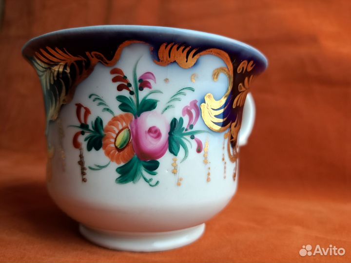 Антикварная чайная пара Сафронов-1830г