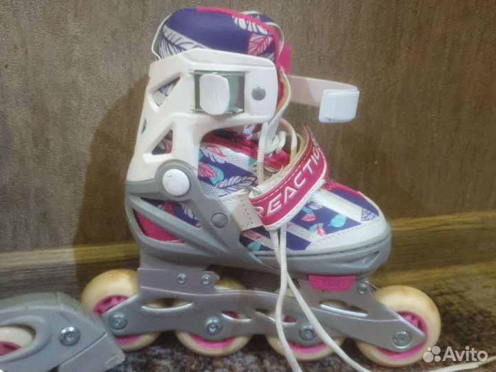 Роликовые коньки детские раздвижные