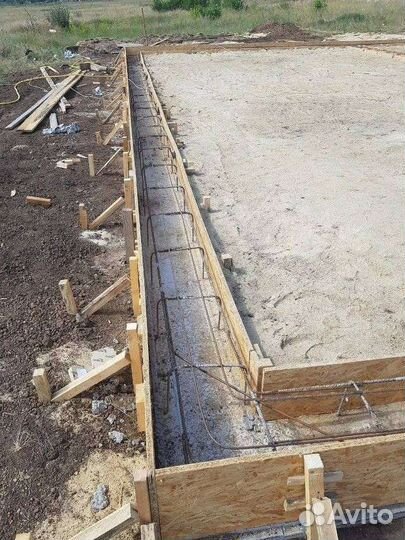 Заливка фундамента бетонные работы