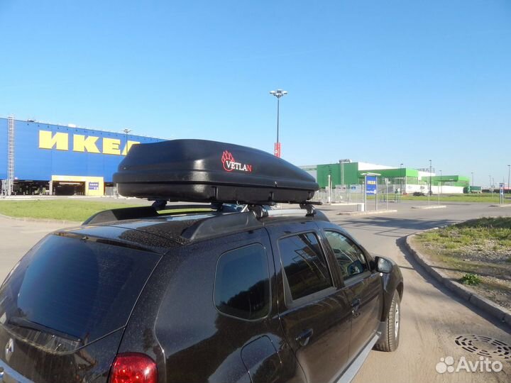 Автобокс на крышу Ветлан 460 л на Mazda 6 седан