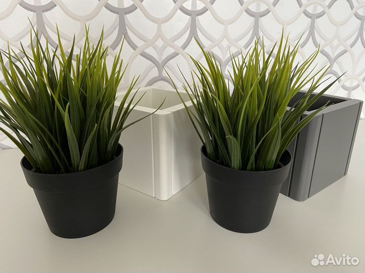 Искусственные цветы икея в кашпо