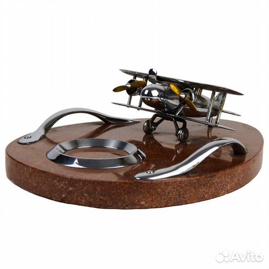 Антикварная пепельница для сигар в виде самолета